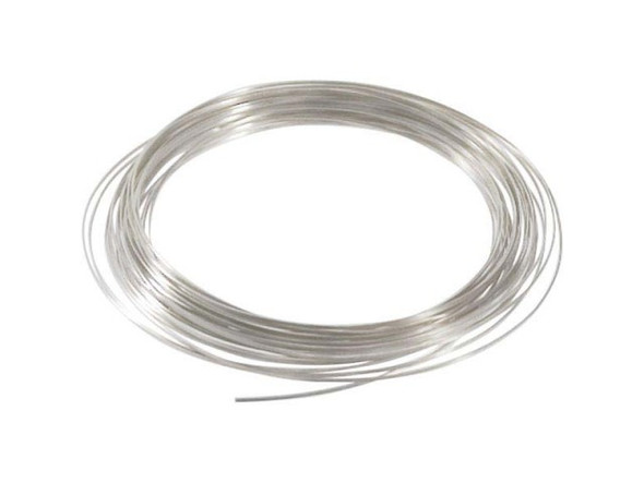Beadalon Silver Plated Copper Jewelry Wire, Half Round, 22ga (Each)