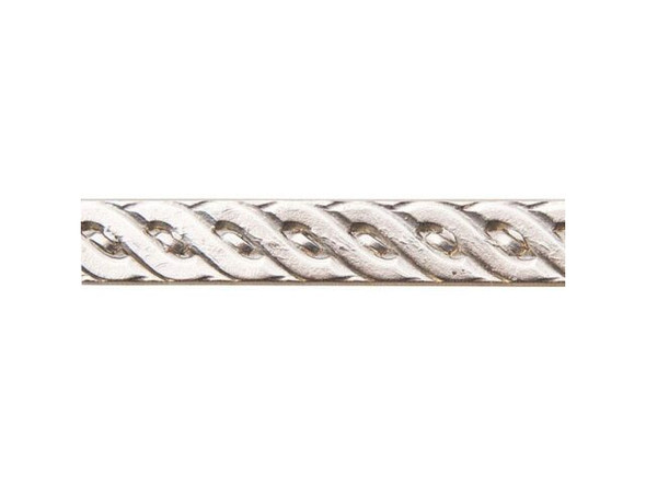 EURO TOOL Nickel Silver Wire w Rope Pattern, 20g (Each)