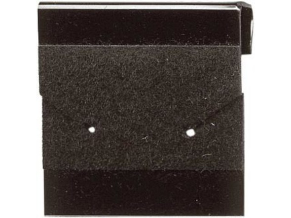 Black Plastic Clipcard, Blank, 1", Flocked (gross)