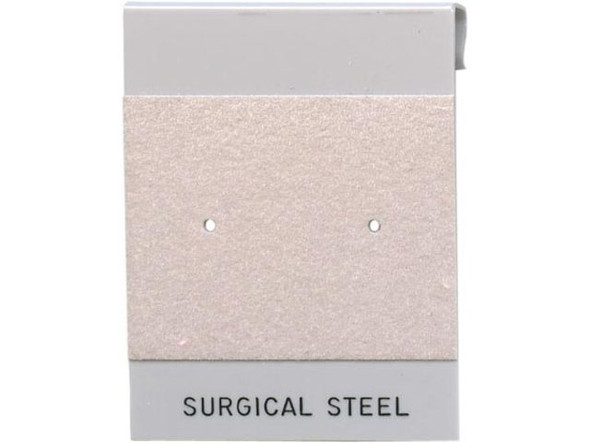 Gray Plastic Clipcard, Surgical Steel Print, 1.5x2"