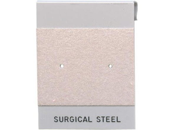 Gray Plastic Clipcard, Surgical Steel Print, 1.5x2" (100 Pieces)