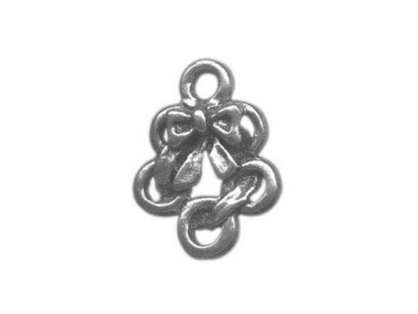 5 Golden Rings Charm - Antiqued Pewter (Each)