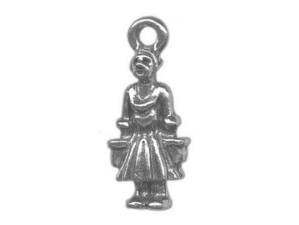 20x8mm Milkmaid Charm - Antiqued Pewter - (Clearance) #49-939-08-AP