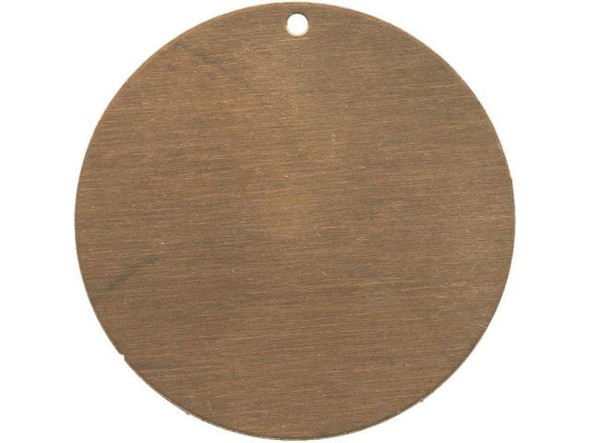 Vintaj Natural Brass Blank, Round, 34mm (pair)