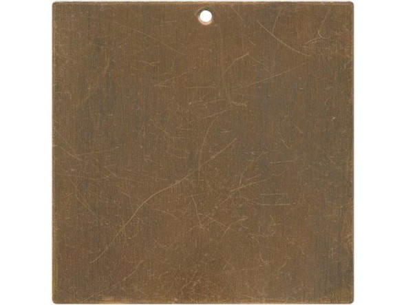 Vintaj Natural Brass Blank, Square, 29mm (pair)