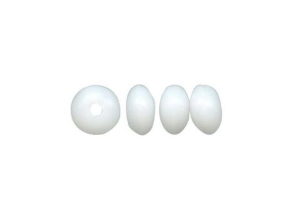 Beadalon Bead Bumper, 2mm Oval - White (fifty)