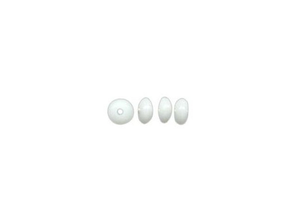 Beadalon Bead Bumper, 2mm Oval - White (fifty)