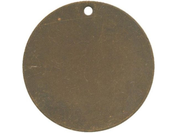 Vintaj Natural Brass Blank, Round, 25mm (pair)