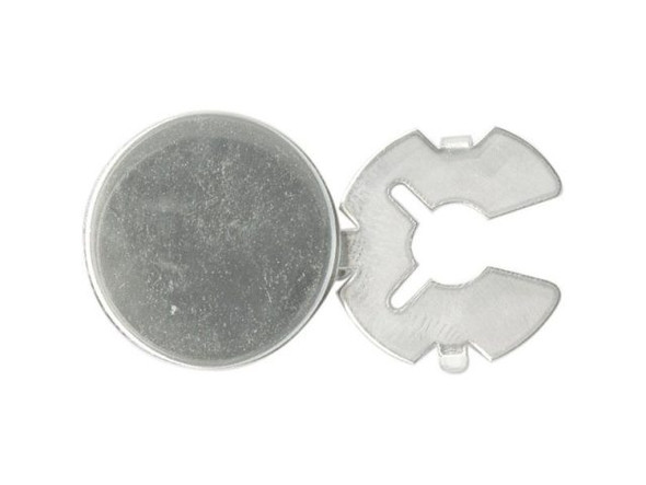 White Plated Button Cover, Locking (12 Pieces)
