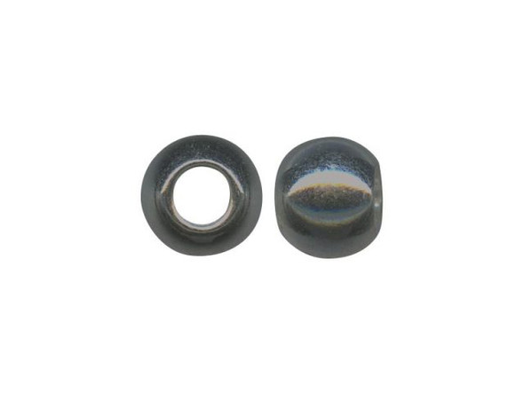 Gunmetal Metal Beads, 8mm Round, Large Hole (100 Pieces)