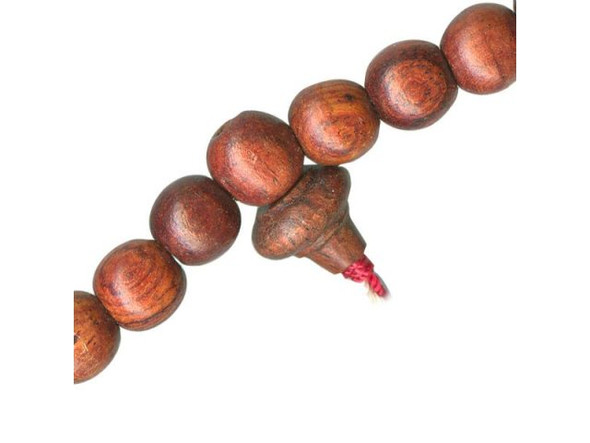 Rosewood Beads, Mala, 10mm (strand)