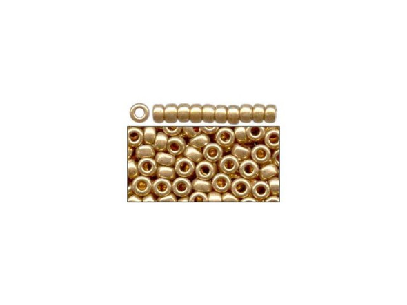 Miyuki Seed Bead, size 15/0 - Metallic Light Bronze Color (Tube)