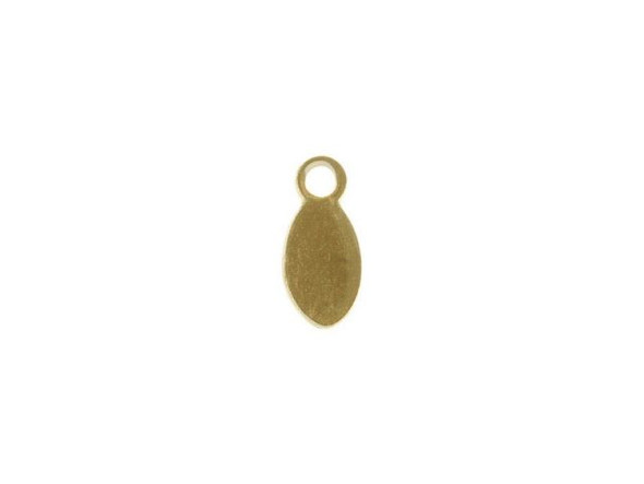 Gold Plated Drop Loop, 4x9mm, Oval (gross)