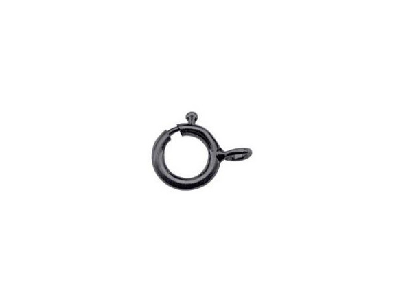Gunmetal Spring Ring Clasp, 6mm, Superior Quality (gross)