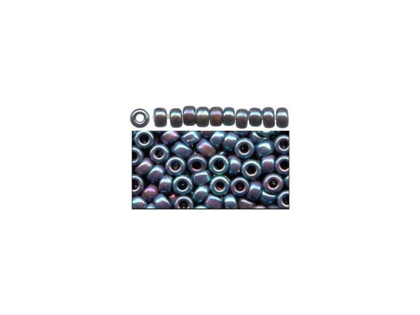 Miyuki Seed Bead, size 15/0 - Metallic Blue (Tube)