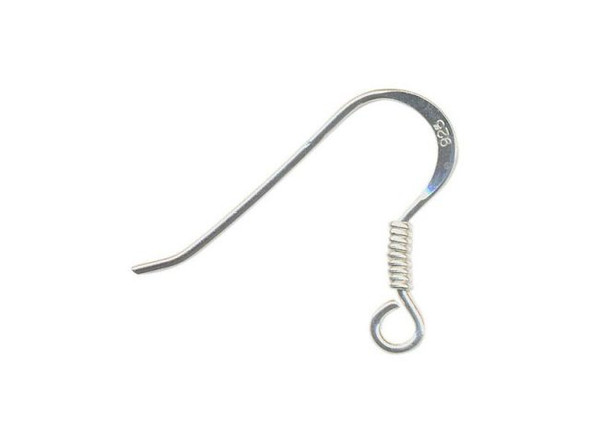 Sterling Silver French Hook Earring Wires, Economy #34-533-SUB