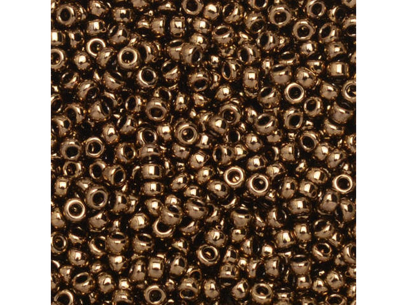 Miyuki Seed Bead, size 15/0 - Dark Bronze (Tube)