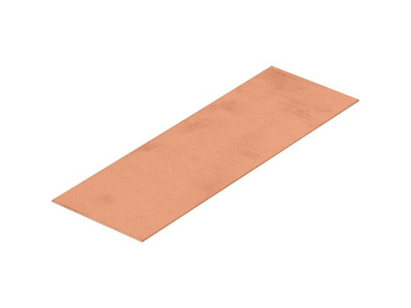 Copper Sheet, 20 Gauge, 6x2" (pack)