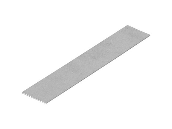 Nickel Silver Sheet, 20 Gauge, 6x1" (pack)