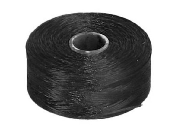 Super-Lon Beading Thread, D - Black (pack)