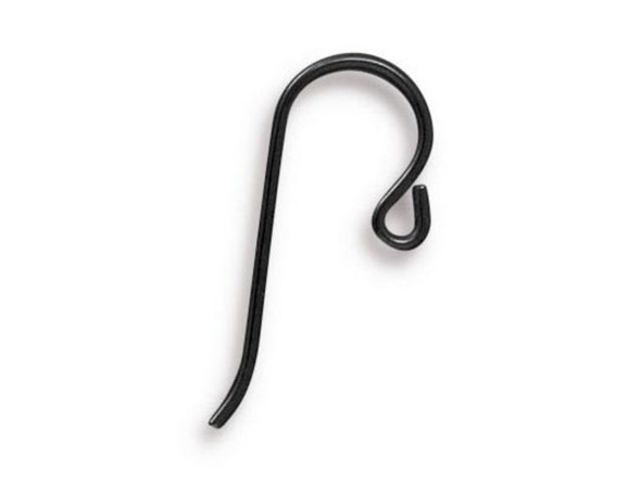 TierraCast Black-Anodized Niobium French Hook Earring Wires (pair)