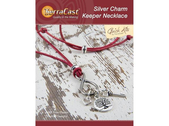 TierraCast Quick Kit, Silver Charm Keeper Necklace (Each)