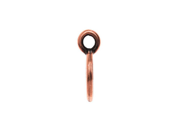 TierraCast Antiqued Copper Plated Offset Heart Charm (Each)