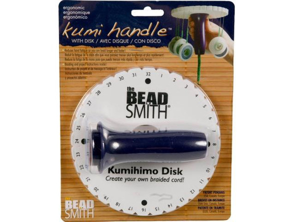 The BeadSmith Ergonomic Kumihimo Handle with Disk (Each)