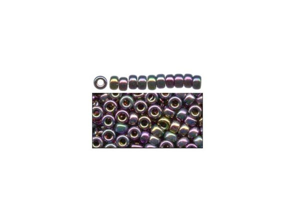 Miyuki Seed Bead, size 15/0 - Metallic Purple Iris (Tube)