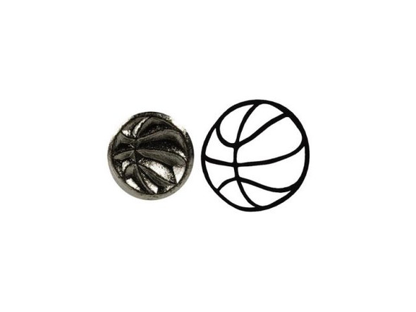 ImpressArt Basketball Metal Stamp (Each)