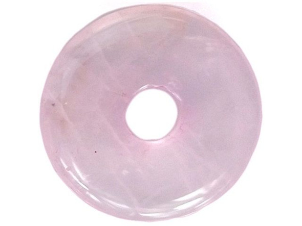 Rose Quartz Gemstone Donut, 25mm (Each)