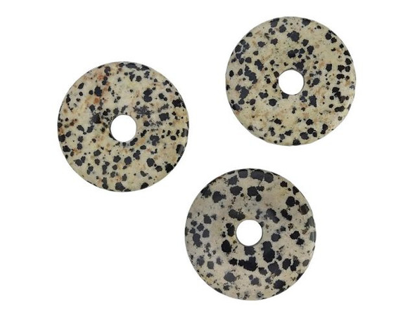 Dalmatiner Gemstone Donut, 40mm (Each)