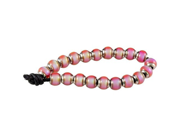 Color-Changing Mirage Beads, 6x9mm Rondelle - Hot Pinks (strand)