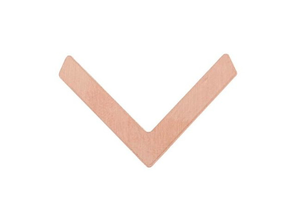 24ga Copper Stamping Blank, Chevron, 20x4mm (Each)