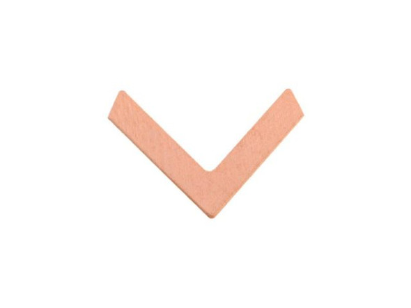 24ga Copper Stamping Blank, Chevron, 16x4mm (Each)