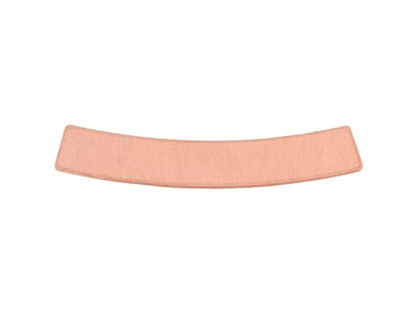24ga Copper Stamping Blank, Curved Bar, 30x5mm (Each)