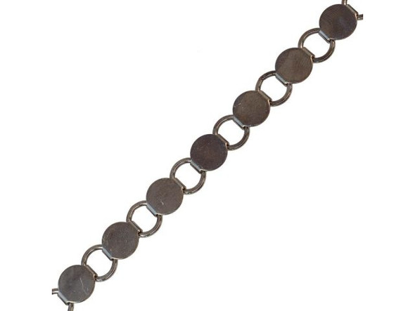 Gunmetal Disk & Loop Chain, 9.5mm by the FOOT