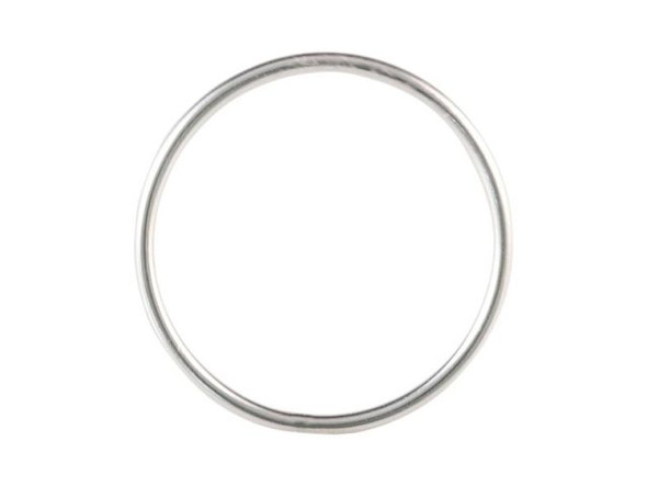 Sterling Silver Plain Wire Stacking Ring, Size 8 (Each)