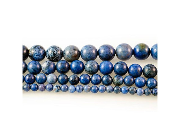 Sunset Dumortierite Gemstone Beads, Round, 4mm (strand)