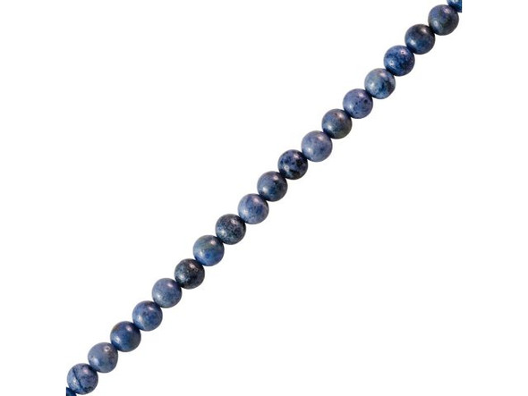 Sunset Dumortierite Gemstone Beads, Round, 4mm (strand)