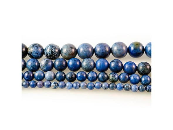 Sunset Dumortierite Gemstone Beads, Round, 6mm (strand)