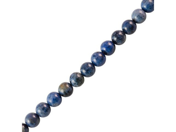 Sunset Dumortierite Gemstone Beads, Round, 6mm (strand)
