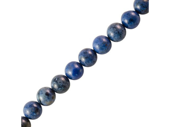 Sunset Dumortierite Gemstone Beads, Round, 8mm (strand)