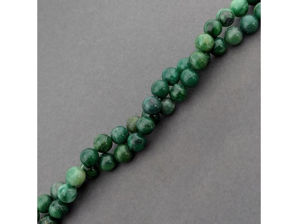 Verdite Gemstone Beads, Round, 10mm (strand)