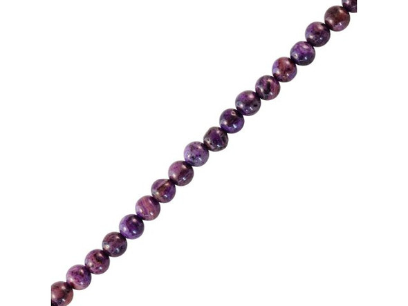 Purple Crazy Lace Agate Gemstone Beads, 4mm Round (strand)