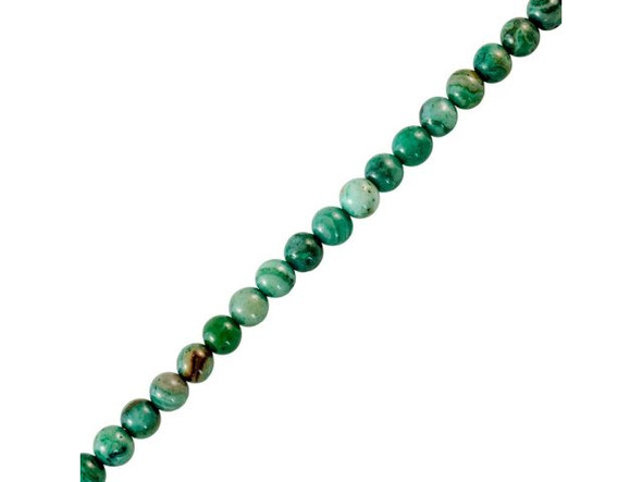 Green Crazy Lace Agate Gemstone Beads, 4mm Round (strand)