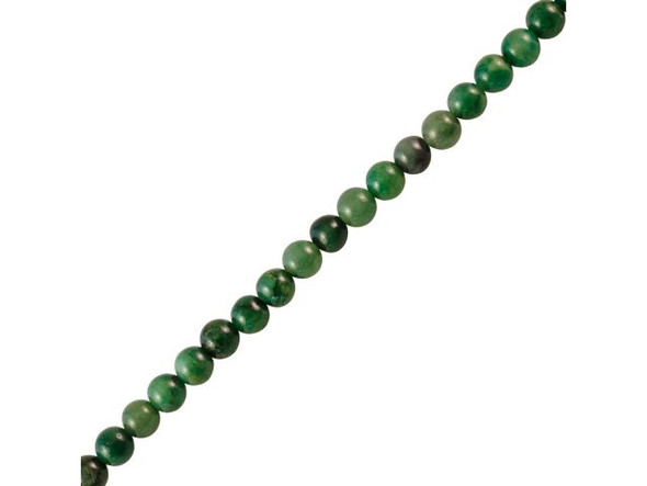 Verdite Gemstone Beads, Round, 4mm (strand)