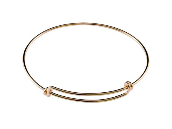 14kt Gold-Filled Adjustable Wire Bracelet with Double Loop (Each)