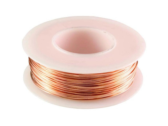 Copper Jewelry Wire, 24ga, Round, 198' (4 ounce)