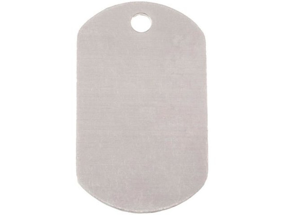 ImpressArt Premium Aluminum Blank, 1-1/4" Dog Tag with Hole (Each)